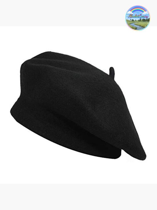 Wool French Beret Hat Solid Color Beret Cap for Women